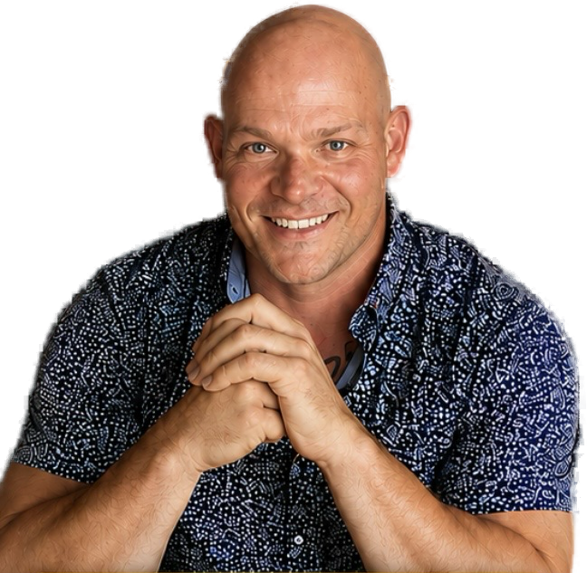 Dan Perkins, Subaru of Utica sales consultant, smiling with hands clasped